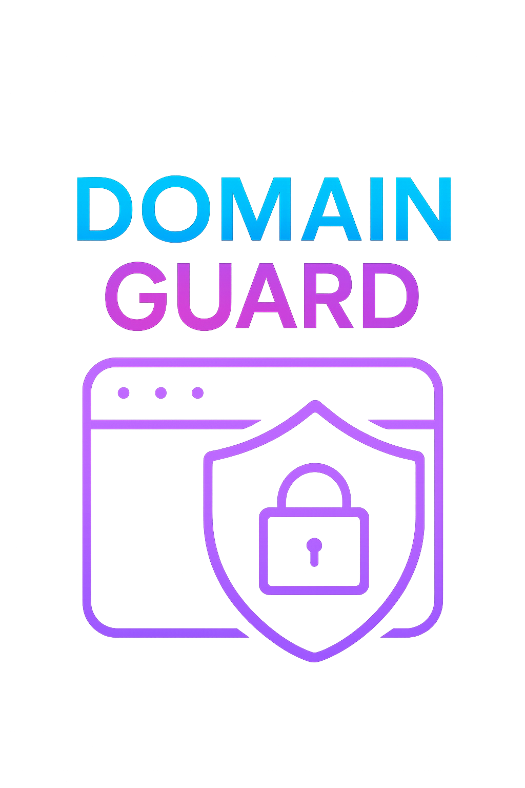 Logo featuring the text "Domain Guard" with a shield icon and a padlock.